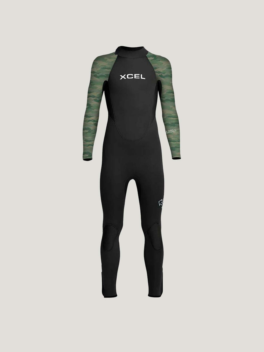 WETSUIT PARA NIÑO XCEL AXIS BACK ZIP 3/2MM Big Head Peru